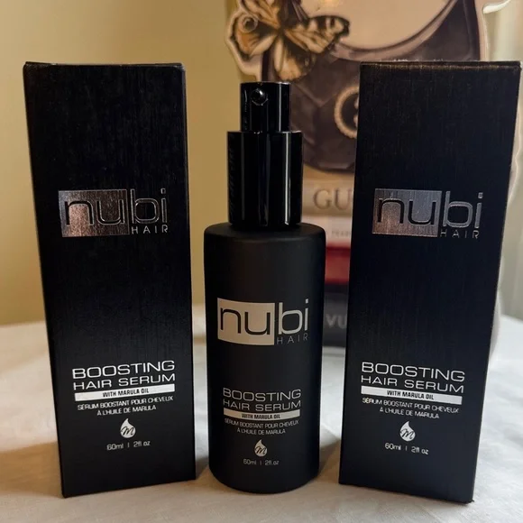 New in Box! 3 Nubi Boosting Hair Serum Treatment for Dull, Damaged, Frizzy Hair - Picture 1 of 8